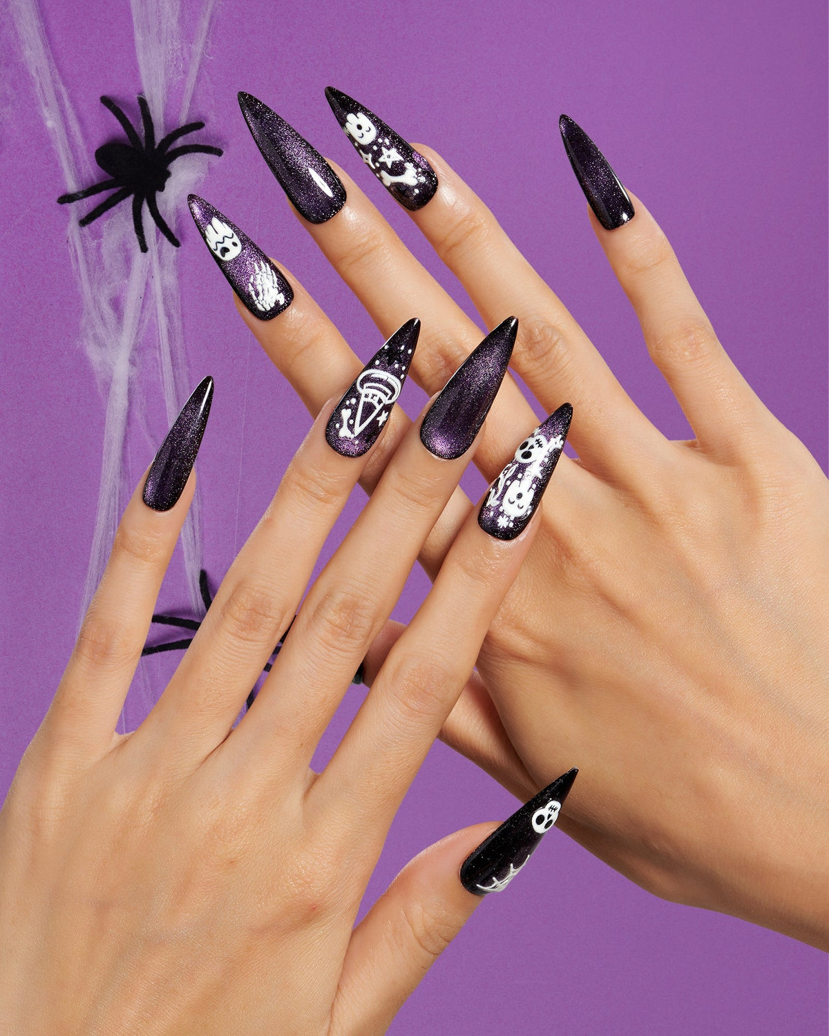 KOSBLING nail studio — Cat Eye / Purple Haunt