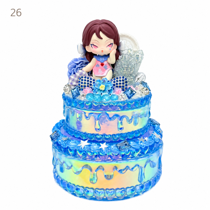 Decorated Cake-Shaped Storage Box