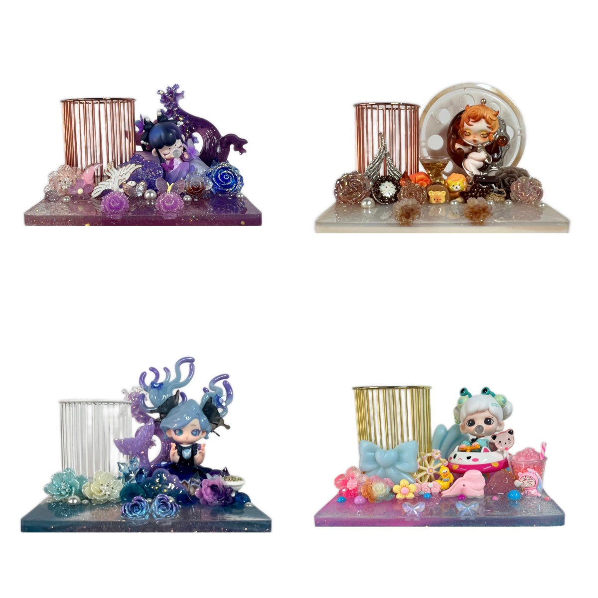 Handmade Resin Stand & Brush Holder 2