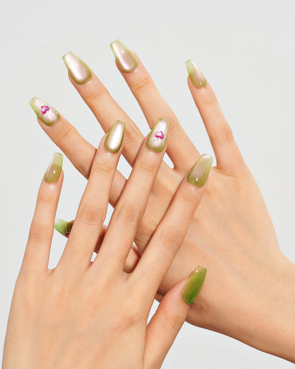 KOSBLING nail studio — Cat Eye / Soft Signal / Short Coffin