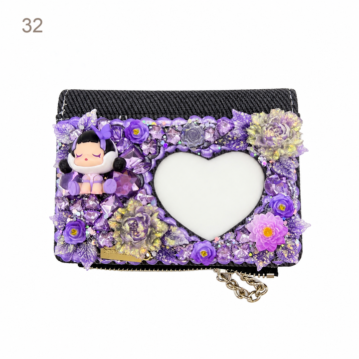 Decorated Heart-Shaped Coin Purse