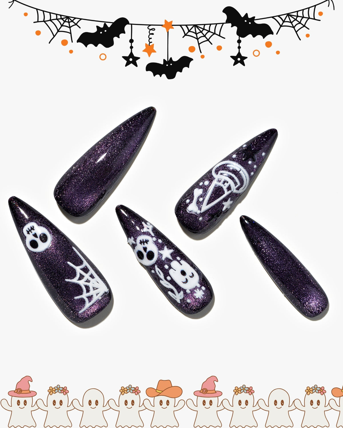 KOSBLING nail studio — Cat Eye / Purple Haunt