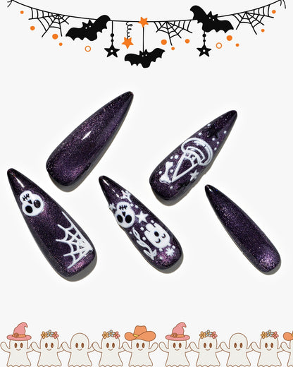 KOSBLING nail studio — Cat Eye / Purple Haunt