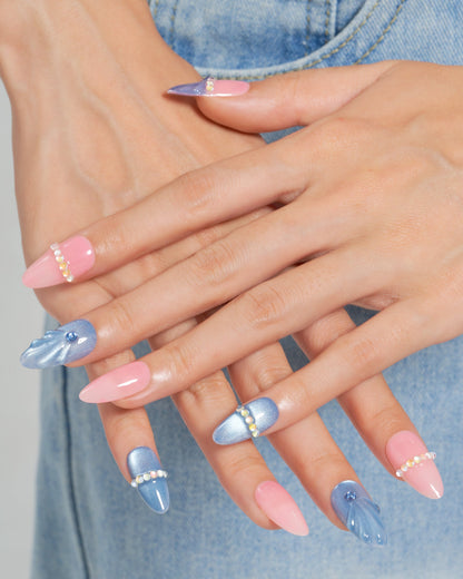 KOSBLING nail studio — Cat Eye / Icy Pink Glow