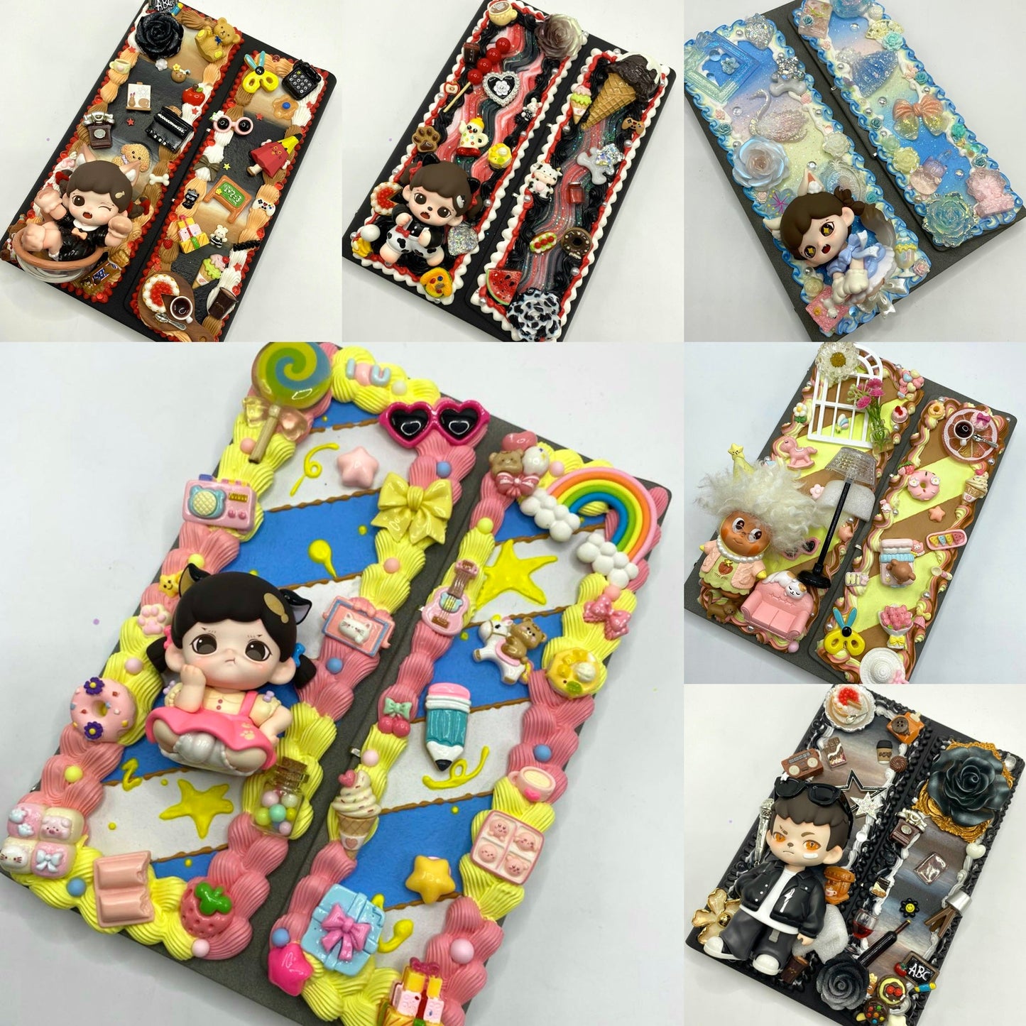 Handmade Doll Notebook with Cream Glue- Blind Bag