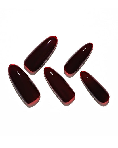 KOSBLING nail studio — Dark Red / Long Oval