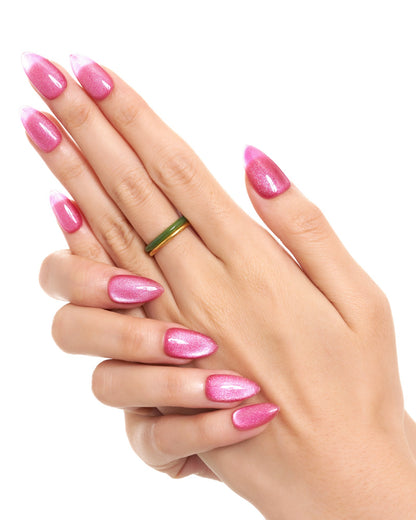 KOSBLING nail studio — Cat Eye / Neon Pink
