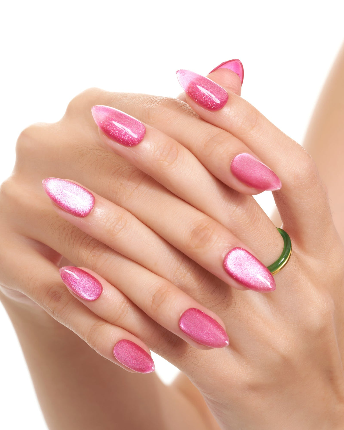 KOSBLING nail studio — Cat Eye / Neon Pink