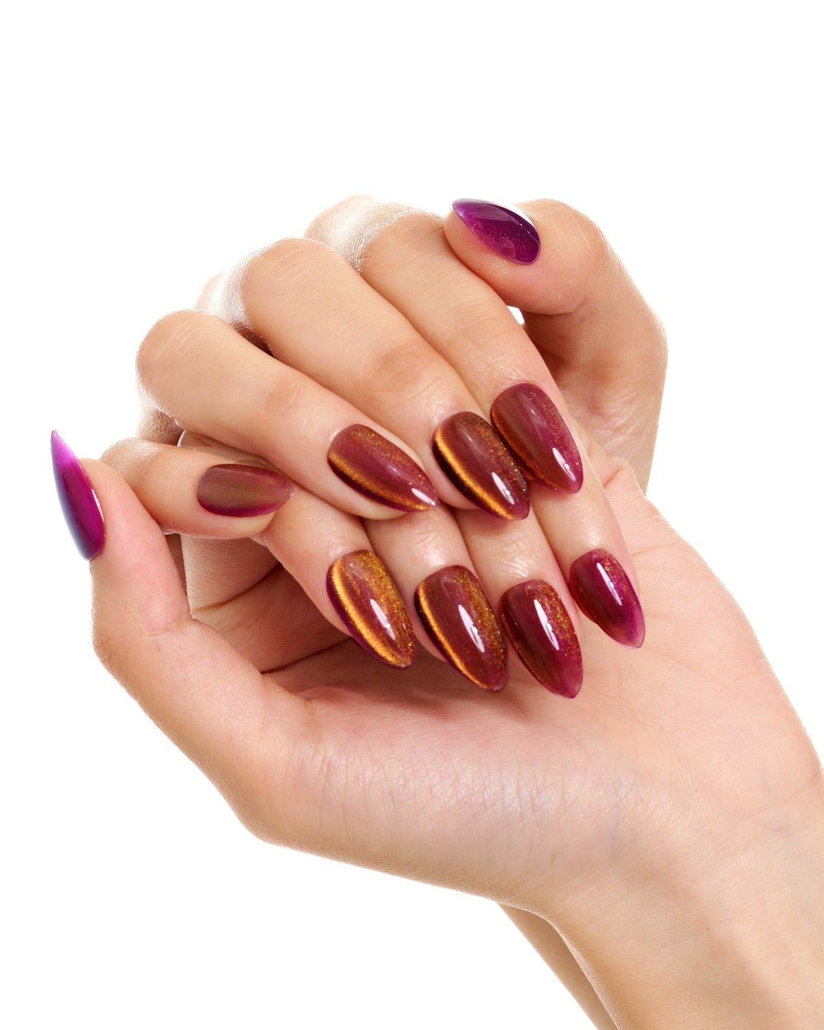 KOSBLING nail studio — Cat Eye / Gummy Grape