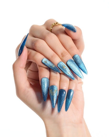 KOSBLING nail studio — Cat Eye / Moonstone Magic / Long Stiletto