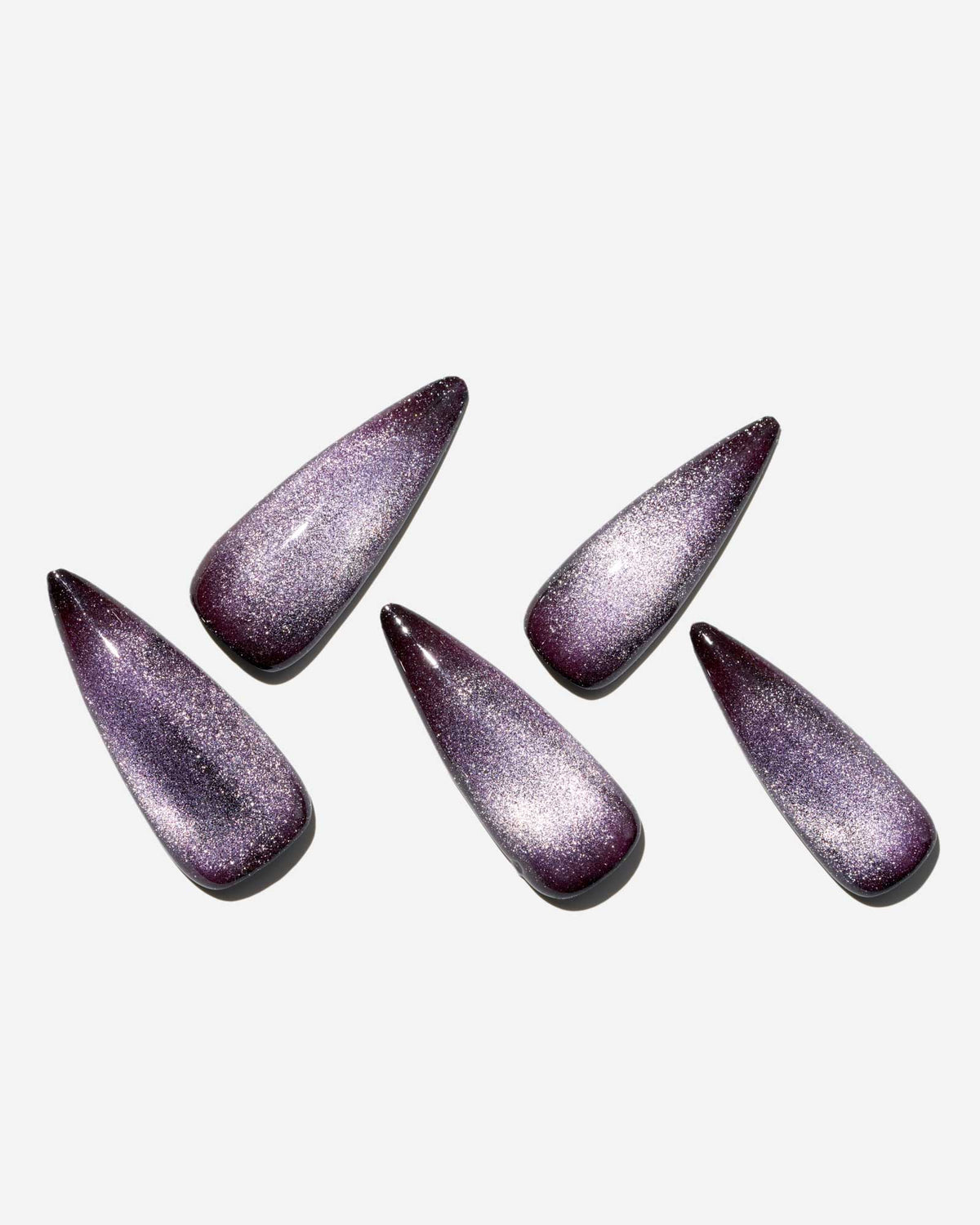 KOSBLING nail studio — Cat Eye / Brilliant Fireworks / Long Stiletto