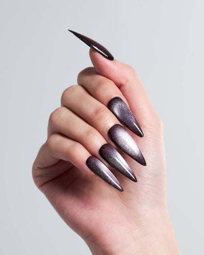 KOSBLING nail studio — Cat Eye / Brilliant Fireworks / Long Stiletto