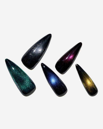 KOSBLING nail studio — Cat Eye / Deep Universe / Long Stiletto