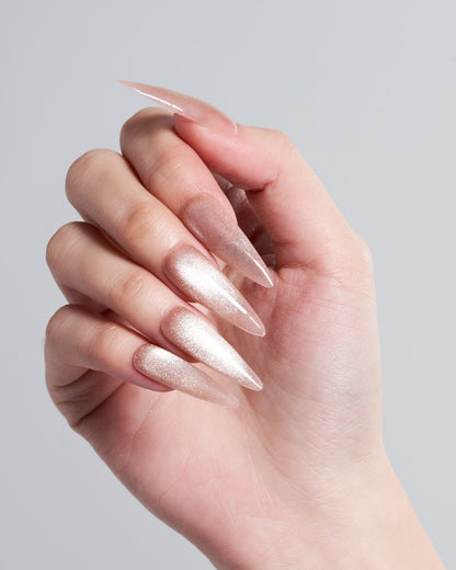 KOSBLING nail studio — Cat Eye / Rhodonite / Long Stiletto