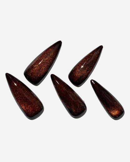 KOSBLING nail studio — Cat Eye / Red Night / Long Stiletto