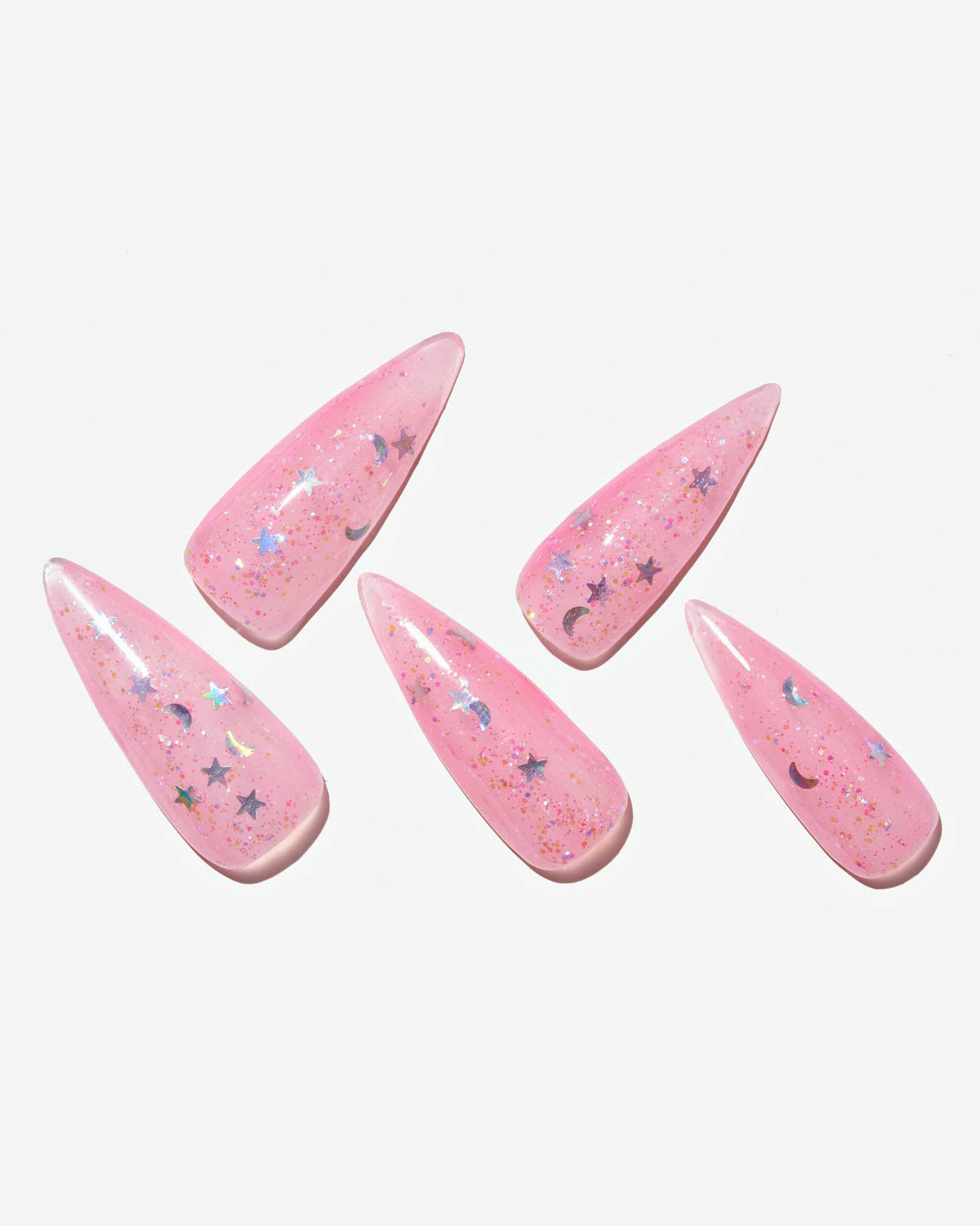 KOSBLING nail studio — Shattering Stars / Long Stiletto