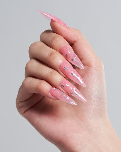 KOSBLING nail studio — Shattering Stars / Long Stiletto