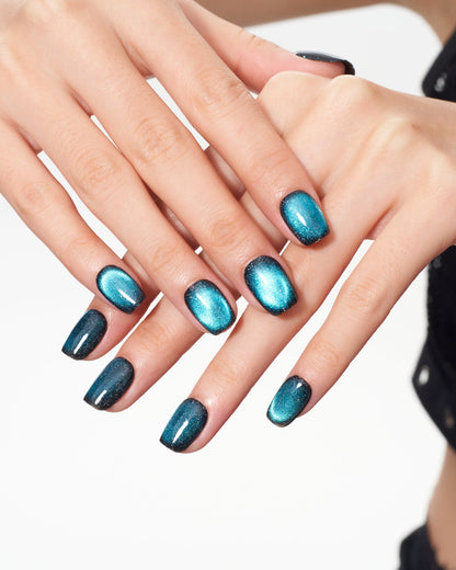 KOSBLING nail studio — Cat Eye / Deep Sea