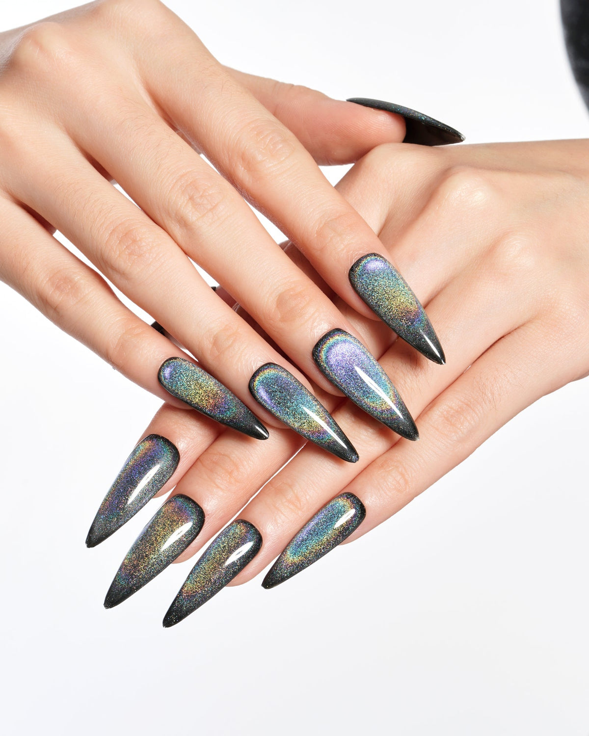 KOSBLING nail studio — Cat Eye / Cosmic Life / Long Stiletto