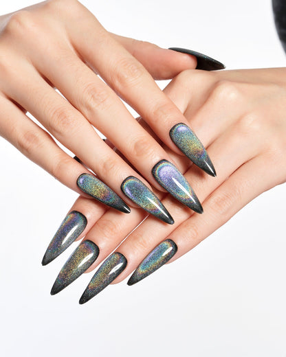 KOSBLING nail studio — Cat Eye / Cosmic Life / Long Stiletto