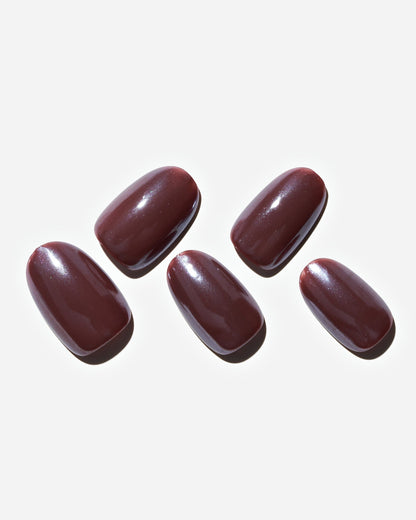 KOSBLING nail studio — Hot Chocolate / Round