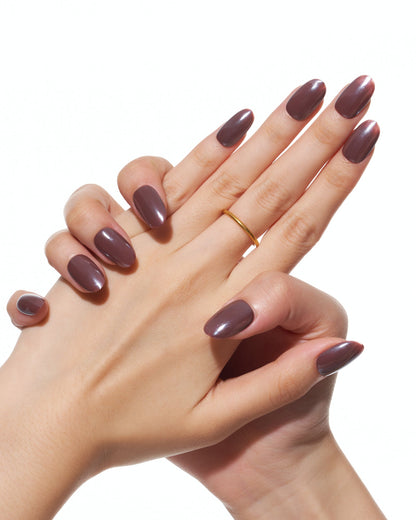 KOSBLING nail studio — Hot Chocolate / Round