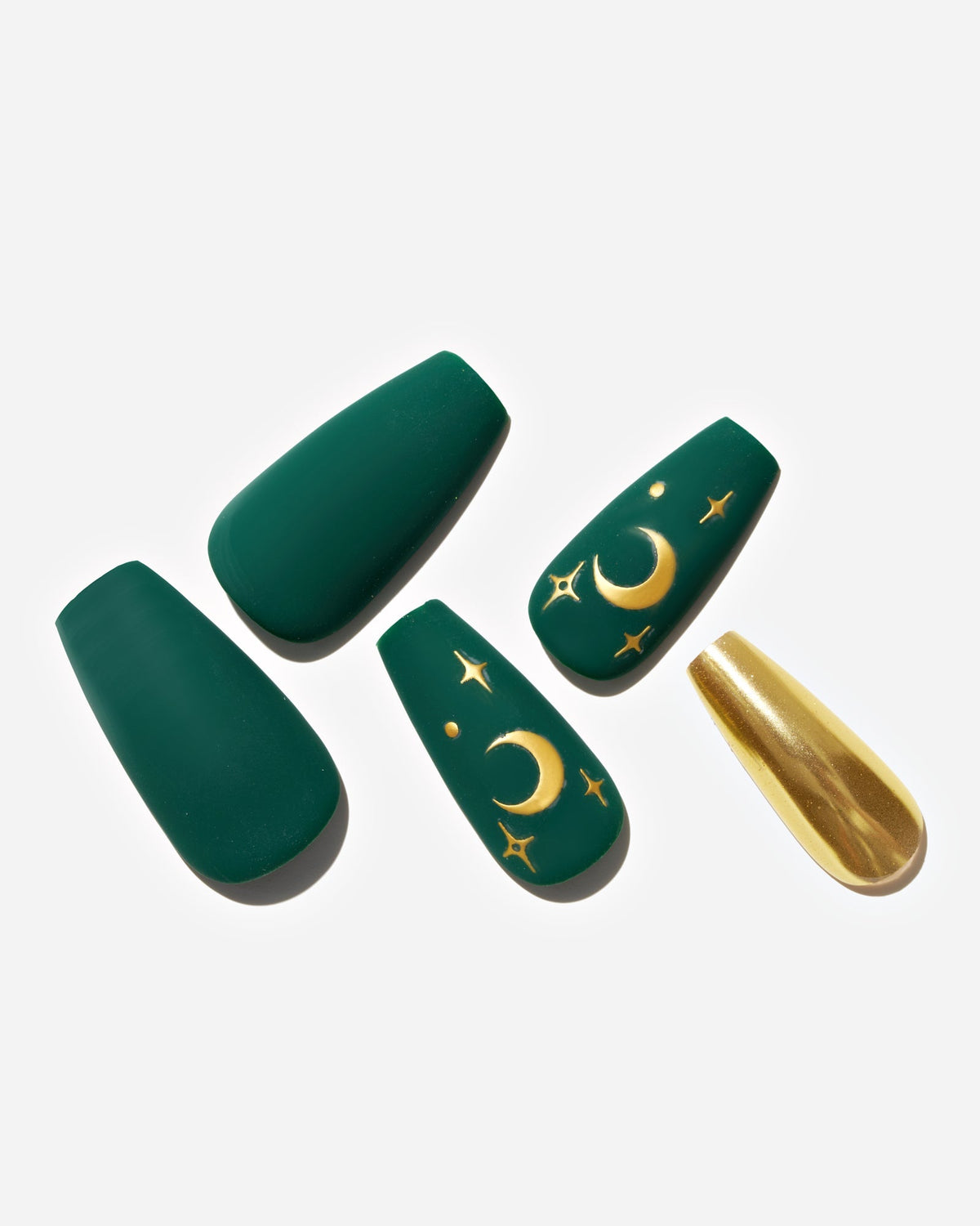 KOSBLING nail studio — Medieval Moon / Medium Long Coffin
