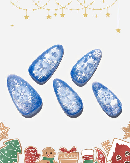 KOSBLING nail studio — Cat Eye / Snowy Sparkle