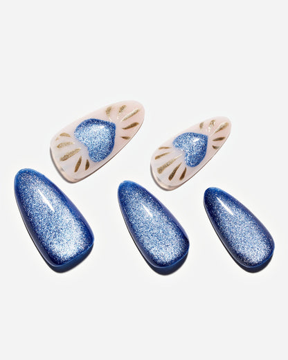 KOSBLING nail studio — Cat Eye / Heart of Ocean