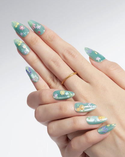 KOSBLING nail studio — Cat Eye / Spring Ivy