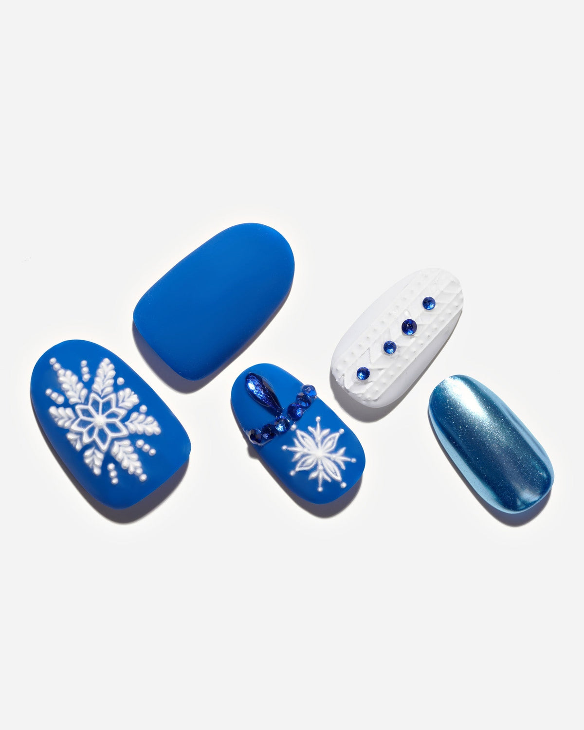 KOSBLING nail studio — Magic Snowflake / Medium Round