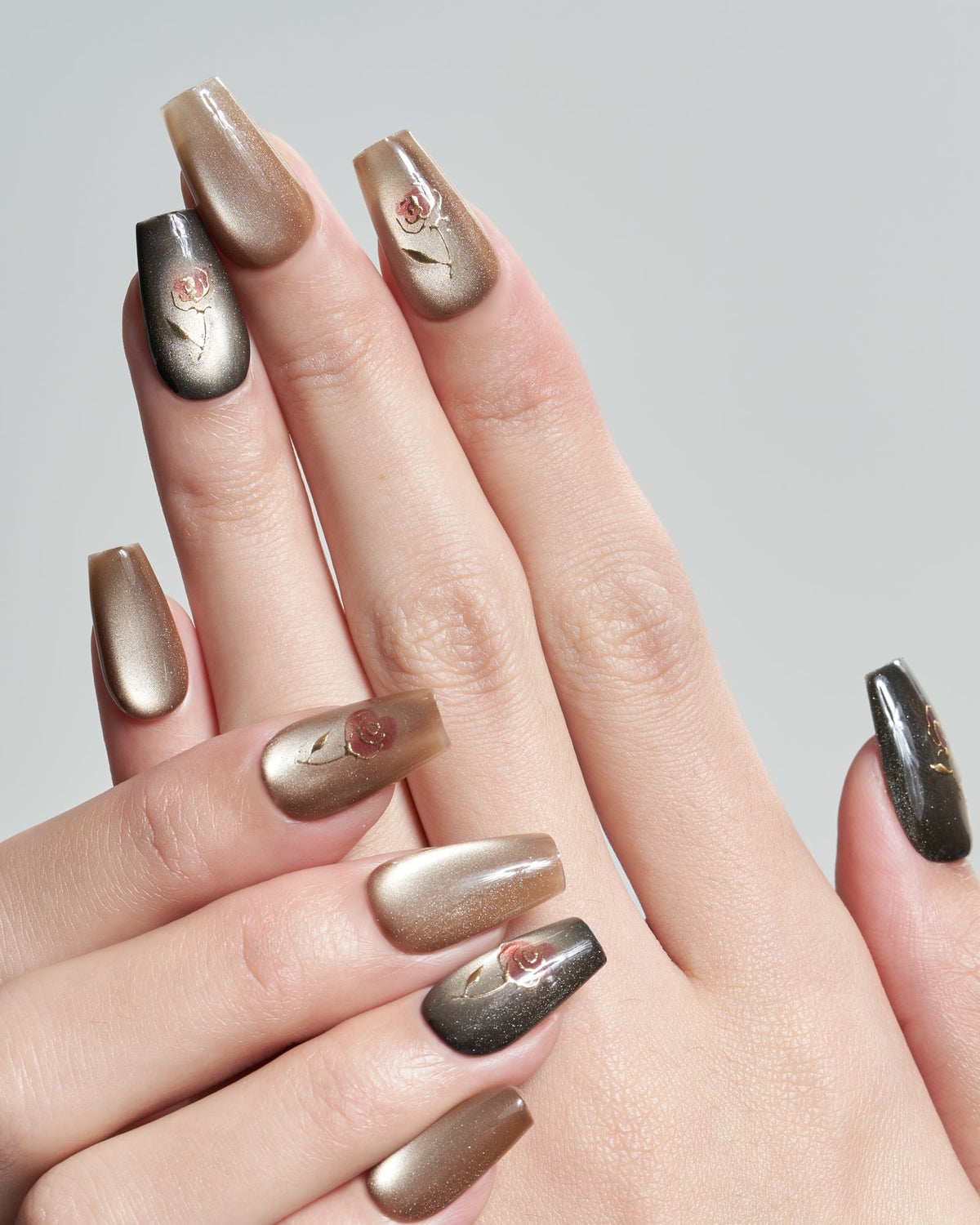 KOSBLING nail studio — Desert Rose / Short Coffin