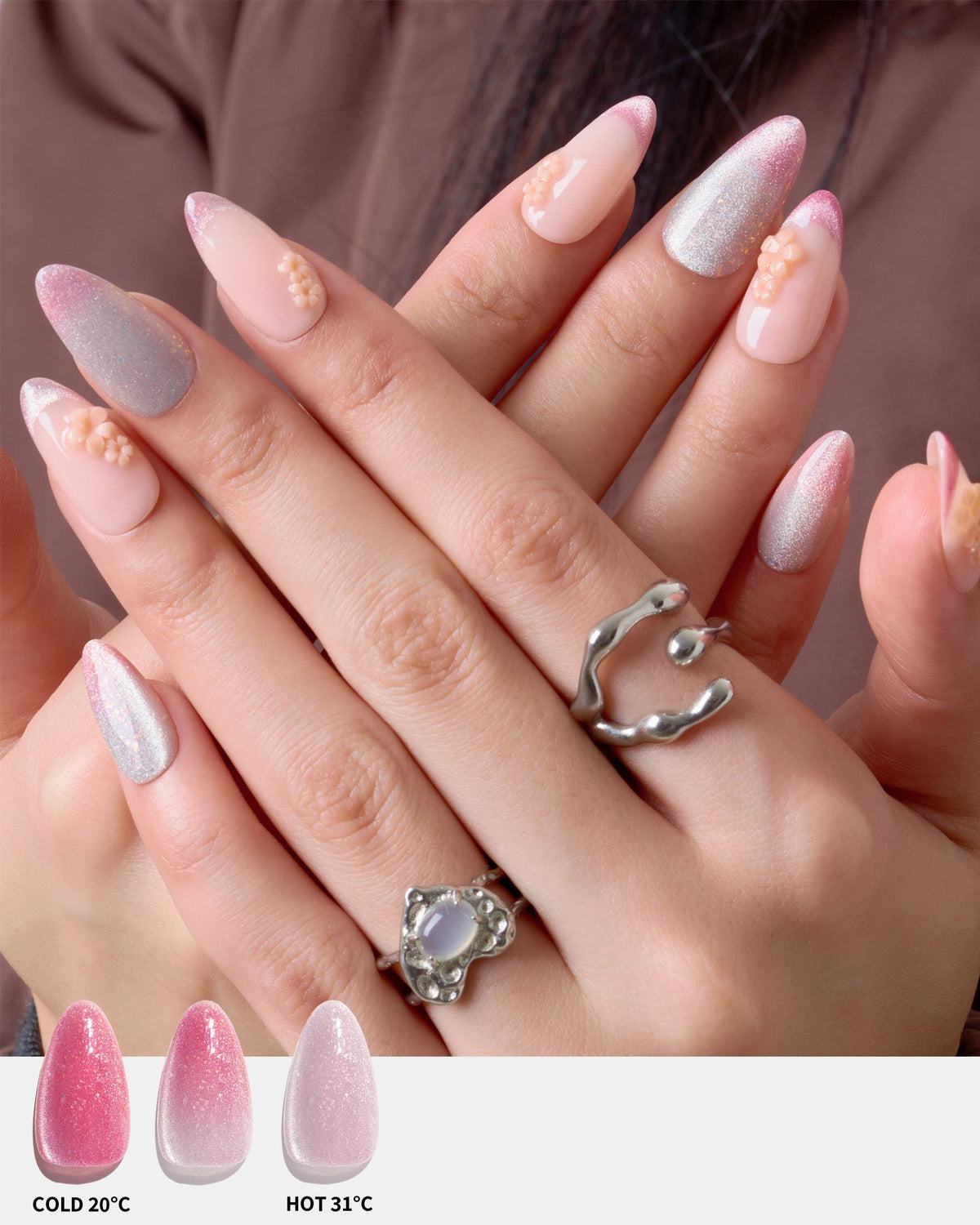 KOSBLING nail studio — Thermo / Cat Eye / Flower Secret