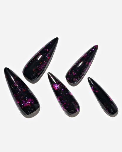 KOSBLING nail studio — Dark Forest / Long Stiletto