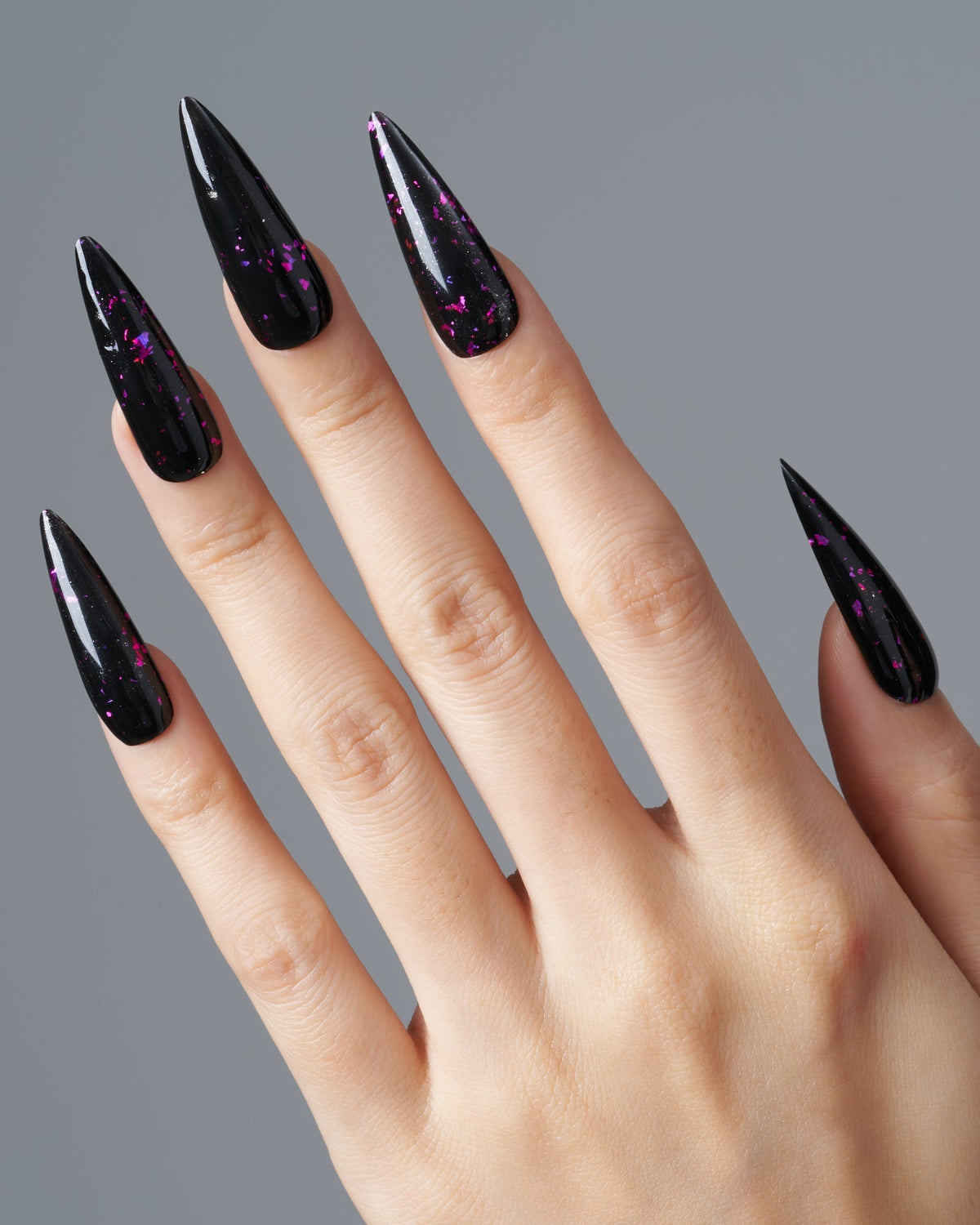 KOSBLING nail studio — Dark Forest / Long Stiletto