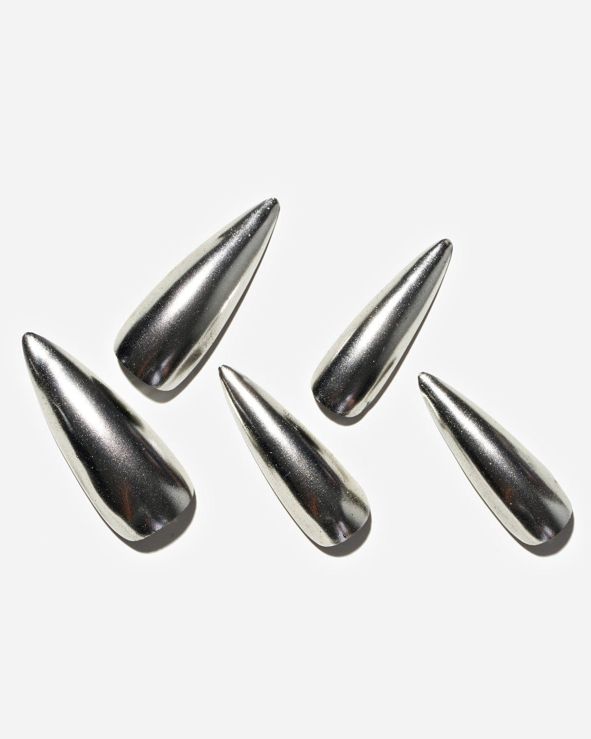 KOSBLING nail studio — Silver Light / Long Stiletto