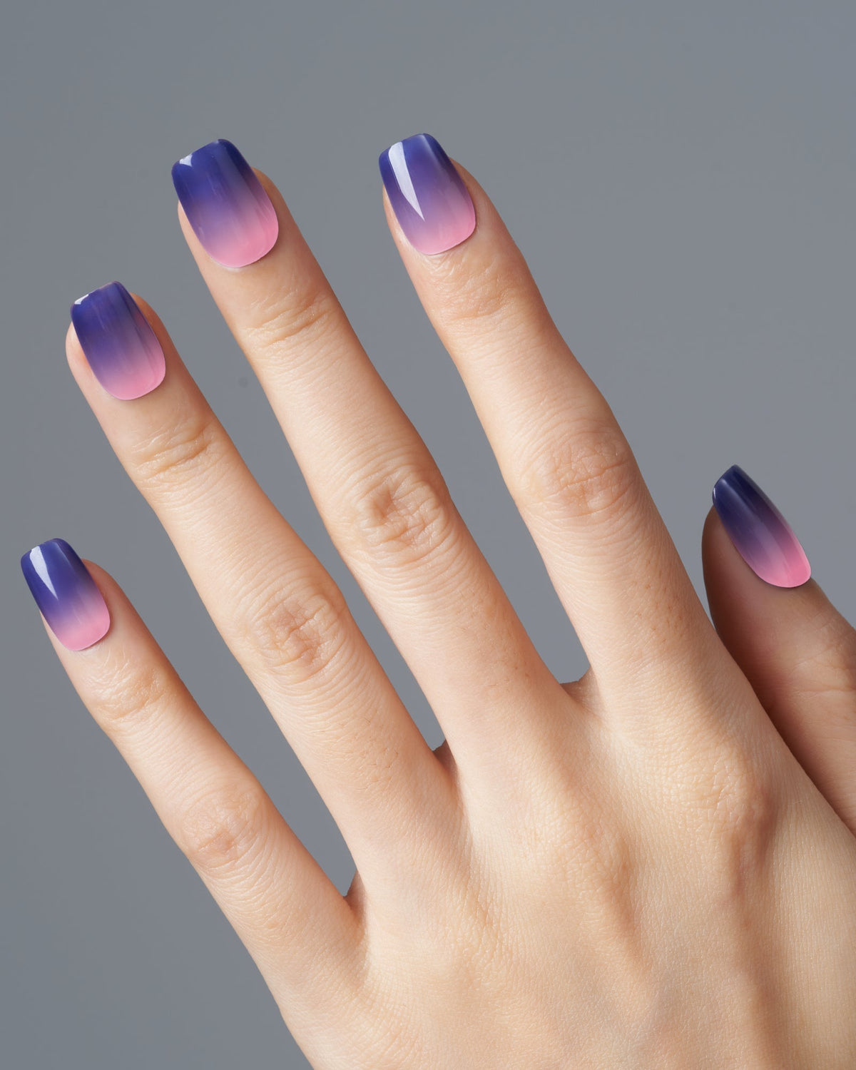 KOSBLING nail studio — Thermo / Purple Dawn / Short Square