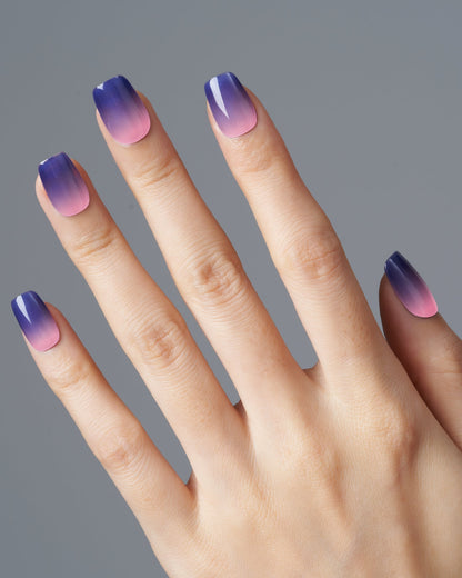 KOSBLING nail studio — Thermo / Purple Dawn / Short Square