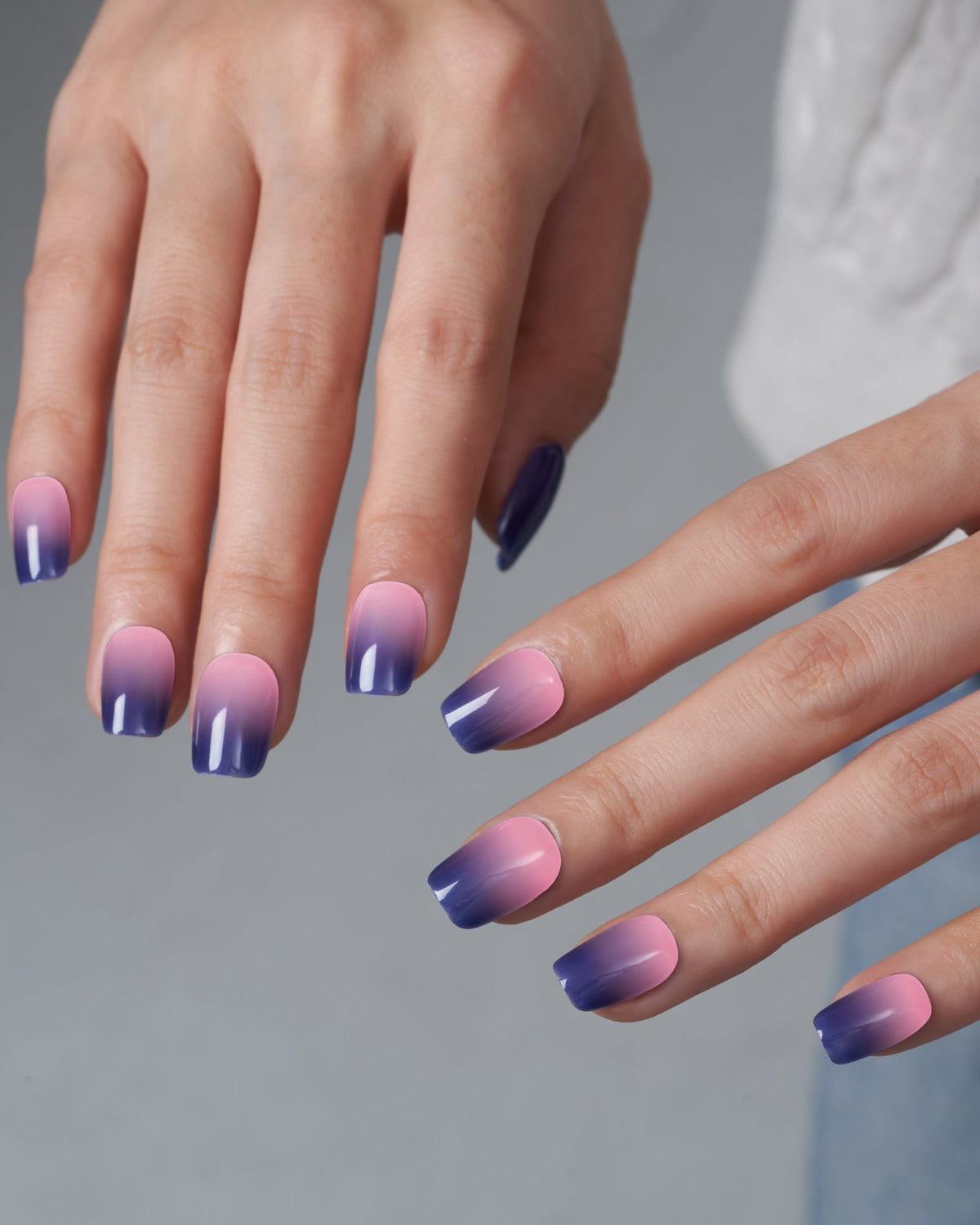 KOSBLING nail studio — Thermo / Purple Dawn / Short Square