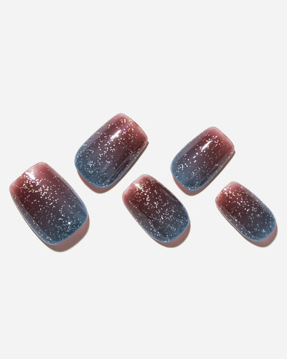 KOSBLING nail studio — Thermo / Red Jateite / Short Square
