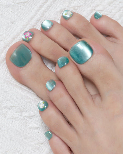 KOSBLING nail studio — Toe Nail / Cat Eye / Spring Ivy