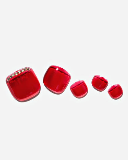 KOSBLING nail studio — Toe Nail / Ruby Steps