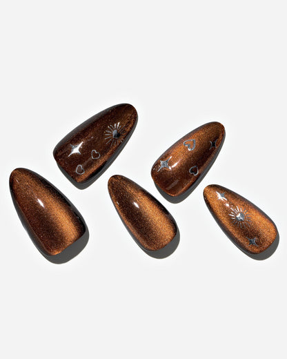 KOSBLING nail studio — Cat Eye / Cocoa Mirage