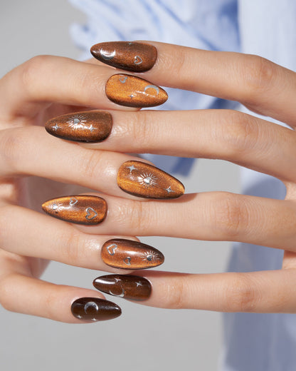 KOSBLING nail studio — Cat Eye / Cocoa Mirage