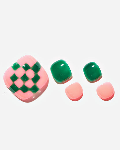 KOSBLING nail studio — Toe Nali / Minty Blush