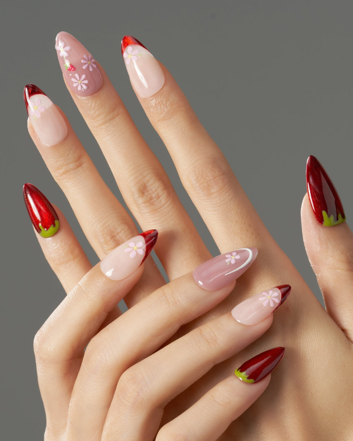 KOSBLING nail studio — Cat Eye / Berry Bloom