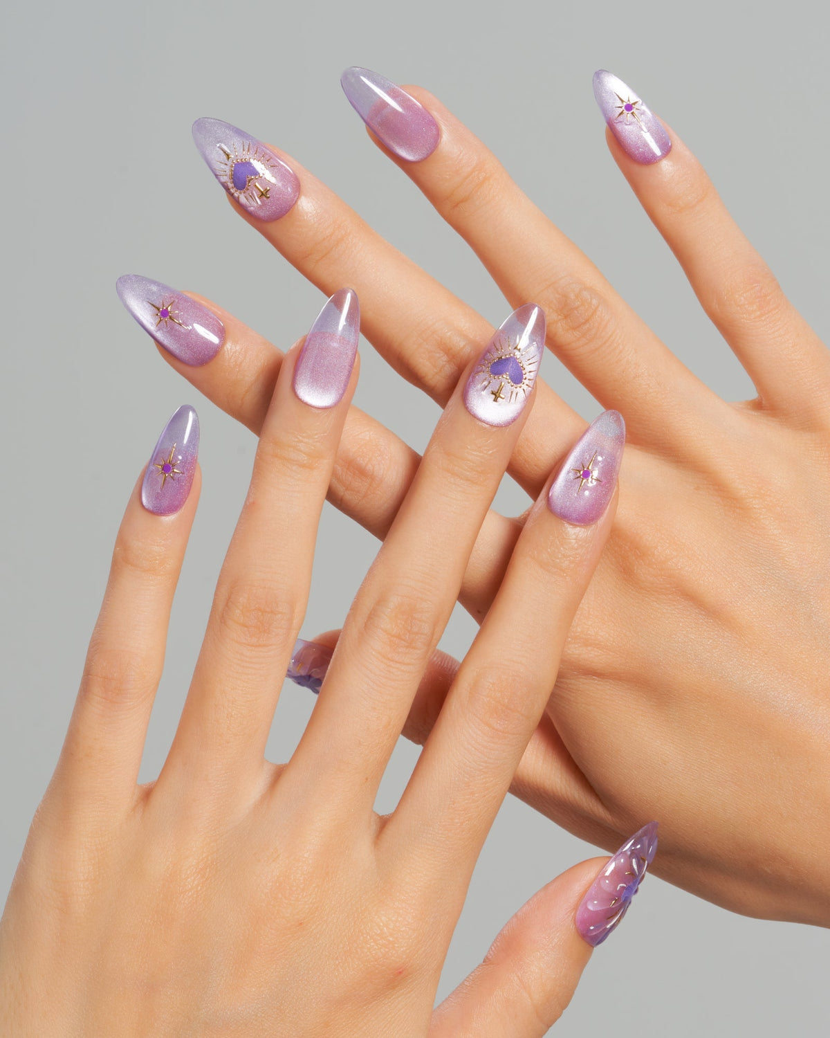 KOSBLING nail studio — Cat Eye / Purple Heart