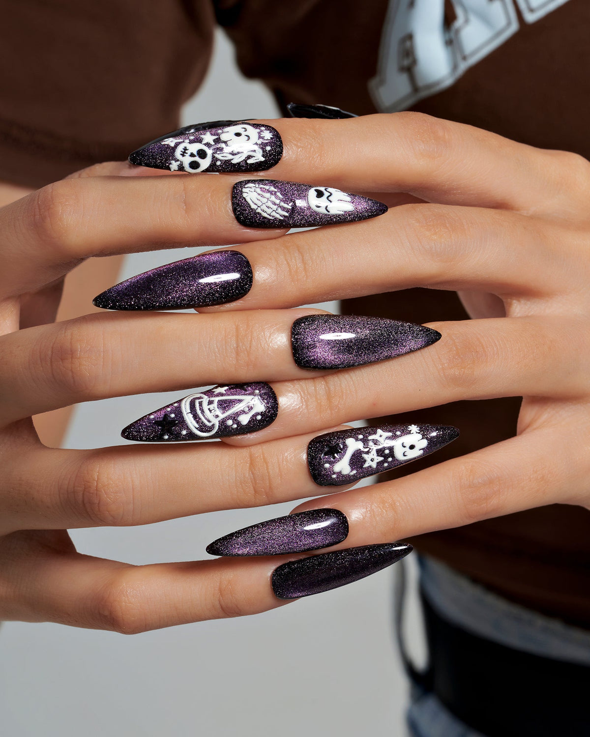 KOSBLING nail studio — Cat Eye / Purple Haunt