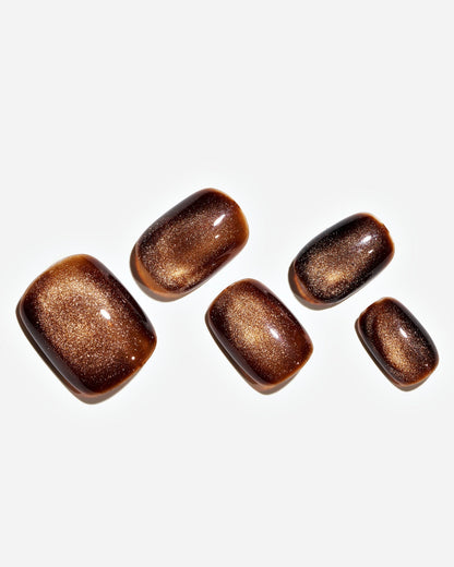KOSBLING nail studio — Cat Eye / Cocoa Mystique
