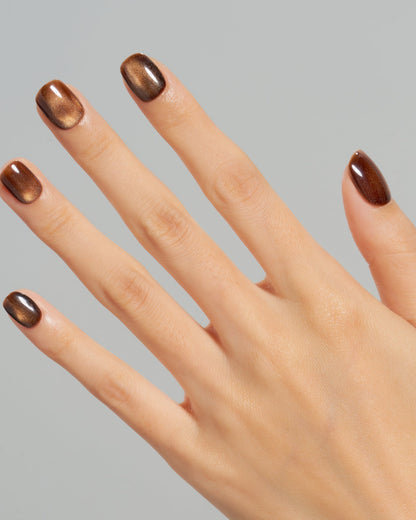 KOSBLING nail studio — Cat Eye / Cocoa Mystique